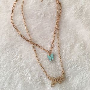 Cute double necklace☁️